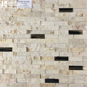 Gạch mosaic 3D màu be đẹp mắt 300x300mm, chống thấm, dùng trang trí tường nhà bếp, phòng tắm, nội thất nhà ở. — ảnh 1