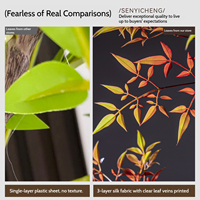Bonsaï artificiel tropical personnalisé en Nandina, écologique, durable, résistant à l'eau, en plastique, pour la décoration intérieure/extérieure