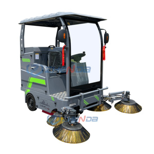 Outdoor High-intensity and High-efficiency Four-<b>wheel</b> Street Cleaning Vehicle/street Cleaning Vehicle with Five Floor <b>Brushes</b> - Product Image 1