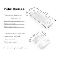 GP-806 Transparent Housse De Protection Shell Pour Vapeur Pont Jeu Console En Plastique Cristal Clair Cas Protecteur