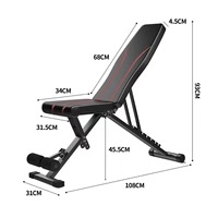 Chaise pliante pour équipement de fitness à domicile, banc d'haltères et planche abdominale pour banc et exercice d'assistant assis
