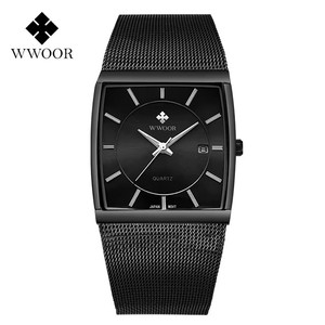นาฬิกาข้อมือธุรกิจสแตนเลสสตีลหนังแท้แบรนด์ OEM รุ่น OOOR 8831 ใหม่ โปร่งใส โลโก้สั่งทำได้ แฟชั่น พร้อมแสดงวันที่ - Product Image 6