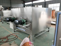 Machine à torréfier les noix et les graines de soja de type tambour pour boulangerie, alimentée au gaz/électricité, en acier inoxydable, capacité de 100 kg/h