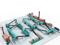 Ligne de production d'engrais composé NPK écologique à faibles émissions