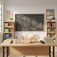 Kit d'expérimentation scientifique Wincent DIY Periscop en bois – Modèle éducatif de réflexion optique pour projets scolaires et cadeaux pour enfants