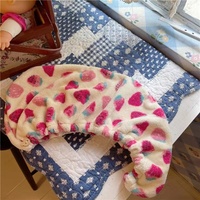 Instagram style mignon rose fraise bonnet de douche dessin animé fille coeur cheveux secs chapeau et hijab