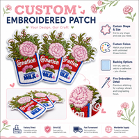 Patchs brodés personnalisés en chenille et sequins thermocollants, badges à coudre avec logo laser, appliques pour chapeaux, sacs et vêtements
