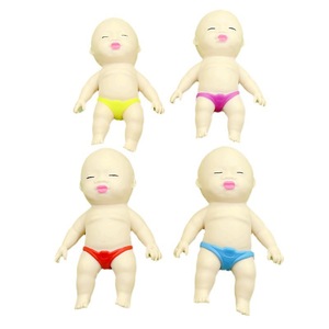 TPR Slow Rising Squeeze Doll Palm Size Stress Relief <b>Toy</b> Soft Decompression Figure for Kids Adults <b>Desk</b> Home Office Use - Product Image 1
