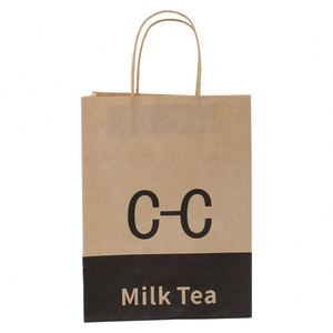 Bolsa de Papel Kraft Natural para Flores, Bolsas de Papel Marrón al por Mayor, Bolsas de Compras para Minoristas con Nombre de Marca Impreso - Product Image 6