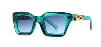 Lunettes de soleil transfrontalières les plus vendues, style urbain européen et américain, modèle d'usine, lunettes de soleil carrées pour femmes 1736