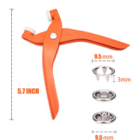 Kit de boutons-pression pour le bricolage, 1 jeu de boutons pression pour la couture de vêtements, l'artisanat, l'oeillet en métal, kit d'outils pour tissu