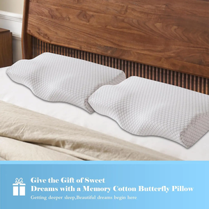 <span class=keywords><strong>Almohada</strong></span> de espuma viscoelástica para aliviar el <span class=keywords><strong>dolor</strong></span> de <span class=keywords><strong>cuello</strong></span>, <span class=keywords><strong>almohada</strong></span> de cama cervical ergonómica ortopédica ajustable para dormir con funda lavable - Product Image 2