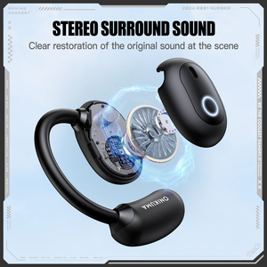 ONIKUMA <span class=keywords><strong>T25</strong></span> OWS Écouteurs de traduction Écouteurs sans fil Conduction d'air Noir Vert Sport Touch Headsets - Product Image 5