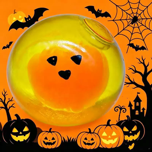 Juguete Antiestrés de Calabaza Luminoso en la Oscuridad de Azúcar de Malta para Halloween, de Rebote Lento, Venta al por Mayor - Product Image 4