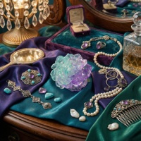 Qijun Ungu Mint Hijau Es Transparan Kunang-kunang Bercahaya Bunga Artistik Tanaman Peony DIY Buatan Tangan Gantungan Kunci Kulkas Resin