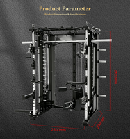 Équipement de musculation multifonctionnel : Power Rack et Smith Machine pour exercices de fitness des jambes et levée de poids