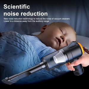 Mini aspiradora de coche inalámbrica, aspiradora portátil de mano inalámbrica de succión fuerte para coche - Product Image 6