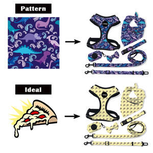 Luxus-Zubehör für Hunde und Katzen Nylon Verstellbares Metall-Schnallen Hundehalsband und Leine Set 2021 Maßgefertigtes Hundegeschirr Haustierbedarf - Product Image 4