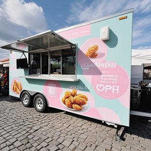 2025 Towable Vending Cars Mobile Small <b>Kitchen</b> Restaurant Snack Trailer fast <b>Carts</b> Selling Food Truck - Product Image 5