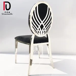 2020 Unique Design Banquet Used Changeable Back Gold Stainless Steel Wedding Chair