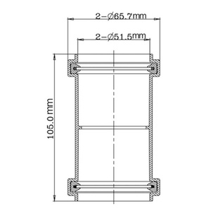 Bath Kitchen Sink Shower Tray <b>Fittings</b> for 50 mm Pipe Connector Straight PVC Pipe Adapter Bath Waste Pipe Compression <b>Fittings</b> - Product Image 2