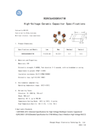 Condensateur céramique haute tension HV X7R 8KV 470pF de haute qualité pour circuits électroniques de précision.