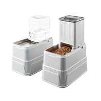 Ensemble de bols de nourriture et d'eau pour animaux de compagnie en acier inoxydable noble et durable