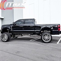 Jantes de camion forgées Super Single 24x14 28x14 30x14 8x170 8x180 à déport profond finition miroir pour Ford F250 F350 pour GMC Sierra 3500HD