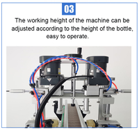 Machine de capsulage de bureau à quatre tables petite machine de capsulage opération simple et performance de coût élevé