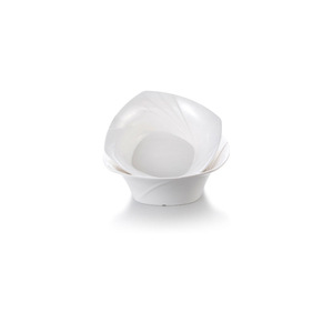 Vajilla de melamina imitación porcelana A8, tazón cuadrado de plástico para sopa, tazón de arroz de resina blanca, creativo para cantina de hotel y comida rápida - Product Image 2