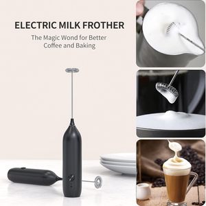 Batidora de Café Recargable por USB, Espumador de Leche Eléctrico, Batidora de Bebidas, Espumador de Café de Acero Inoxidable Portátil para Lattes - Product Image 3