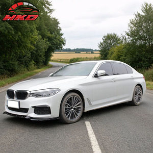 Convient pour BMW G30 2017-2020, lèvre de pare-chocs avant style GT, noir brillant - Product Image 3