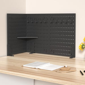 لوح سطح مكتب مثقب أنيق بمشبك لطاولات الزينة لوح ثقب للحفاظ على الملحقات مرتبة ويمكن الوصول إليها - Product Image 4