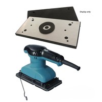 Plaque de support carrée en PVC de 183*92mm à 4 trous pour ponceuse électrique, remplacement pour le ponçage du bois et du métal