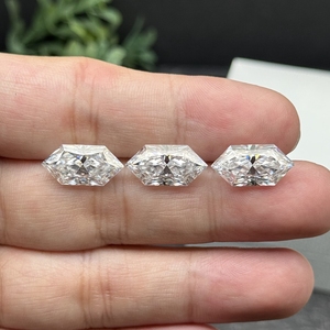 Piedra de Moissanita Suelta con Corte Hexagonal de 2ct-5ct, Color Blanco D, Claridad VVS1 - Product Image 3