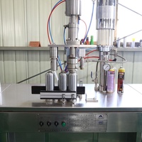 Machine de remplissage d'aérosols QGBS500 pour crème alimentaire, huile et autres produits en aérosol