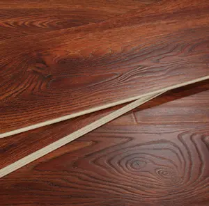 8mm 12mm Click Laminate Wood Flooring Waterproof Anti-Slip Walnut Color Laminate Flooring
