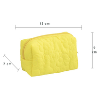Sac de toilette personnalisé, moelleux, coloré, matelassé, en forme de fleur, pour femmes et filles