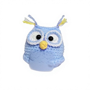 Peluche de hilo de dibujos animados tejido a mano, <span class=keywords><strong>serie</strong></span> de búhos azules abrazables, lindo, positivo e inspirador, de animales y naturaleza, Zhejiang Y512775, el más vendido - Product Image 1