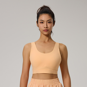Soutien-gorge de sport haute résistance pour femmes avec beau réglage du dos coupe fixe soutien-gorge de Fitness absorbant les chocs course <span class=keywords><strong>Yoga</strong></span> gilet de gymnastique - Product Image 1