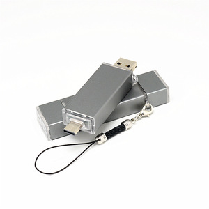Lector de tarjetas múltiples tipo C, aleación de aluminio, USB 3,0, para teléfono móvil y ordenador, lector de tarjetas de memoria SD TF - Product Image 2