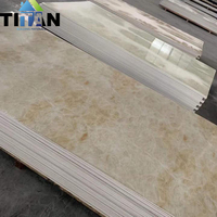 Miroir en verre haute brillance Flexible Spc Pvc Panneaux Uv Laminas De Pvc Tipo Marmol Pvc