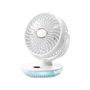 Factory Wholesale <b>Usb</b> Rechargeable Portable <b>Mini</b> Low Noise Desktop Wall Mount Digital Display Cooling <b>Fan</b> Space Saving - Product Image 1