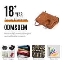 Tas Tangan Wanita Kulit Sapi Asli Model Fashion Sampel Kustom Tersedia Tas Selempang Wanita MOQ Kecil Pabrik