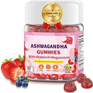 Gomitas de Ashwagandha OEM ODM Sin Azúcar con Vitamina D y Magnesio para la Relajación y el Apoyo al Recuperación, Suplementos Dietéticos, 90 Unidades - Product Image 5