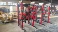Smith Machine Station multifonctionnelle Squat Rack Combo Smith Cable Crossover Power Pully Équipement de gymnastique Multipower Trainer