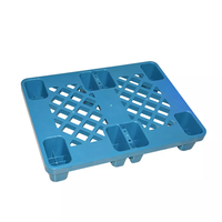 Palette Euro simple face robuste 800x600, couleur personnalisée, support de sol, en PEHD, emboîtable, demi-palette en plastique pour transport et présentation