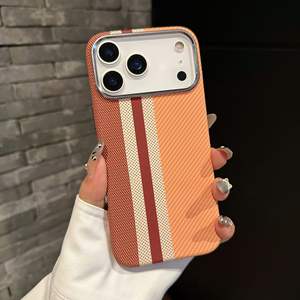 Funda para iPhone 17 Pro Max, de alta gama, tricolor, de Kevlar, magnética, con cobertura total y anticaídas. - Product Image 6