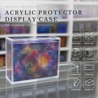 Organisateur de paquets boosters en acrylique personnalisé pour étagère de magasin, utilisé par les propriétaires de magasins d'articles de loisirs et boîte en acrylique UPC pour le 30e anniversaire