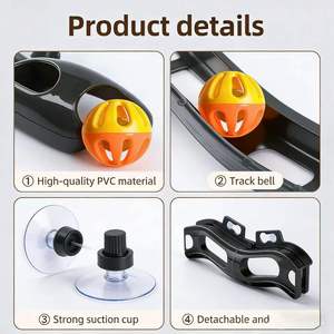 Pet Cat Toy Interactive Cat Tracking Ball Toy Practical <b>Window</b> <b>Suction</b> <b>Cup</b> Tracking Ball for Cats - Product Image 6
